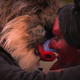Nothing to see here, folks. Just a baboon and a devil casually kissing.